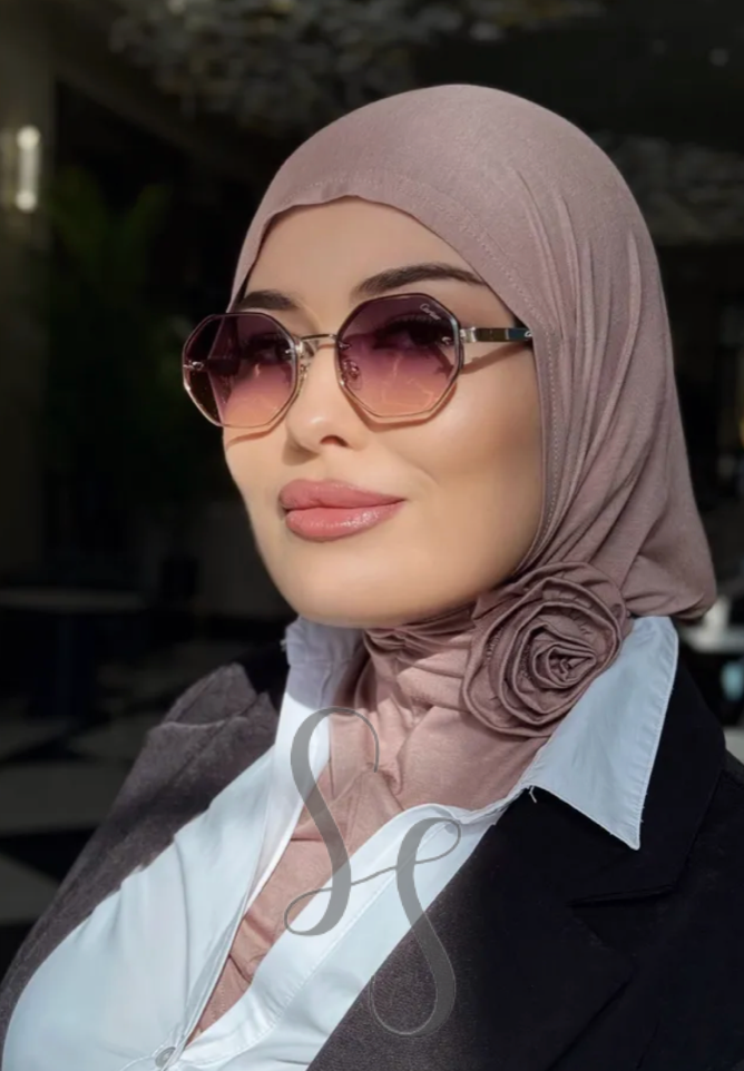 Hijab Rosella détail floral – photo 2