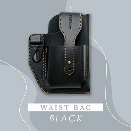 Pochette de ceinture en cuir avec porte-clés – prix promo Maroc