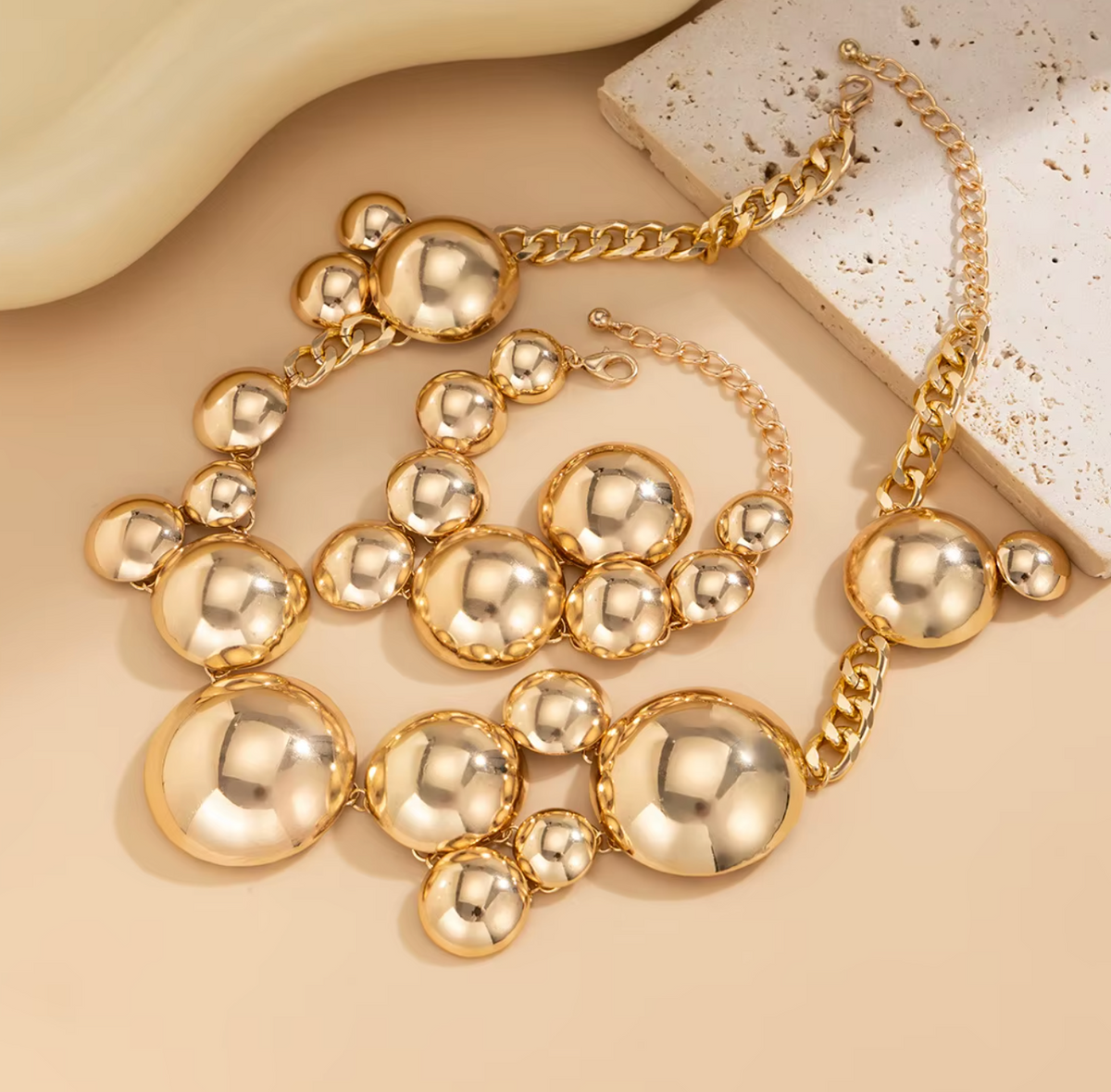 Parure collier et bracelet Sphère d'Or – photo 5