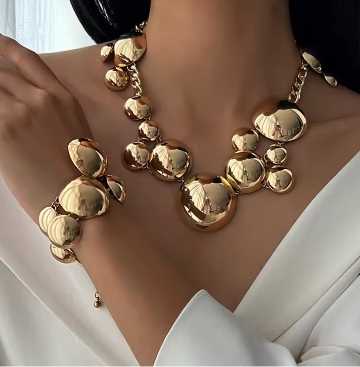 Parure collier et bracelet Sphère d'Or – photo 6