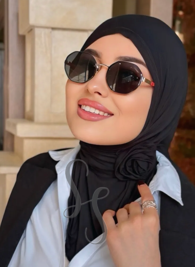 Hijab Rosella détail floral – photo 6