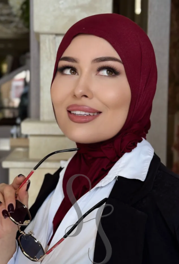 Hijab Rosella détail floral – photo 4