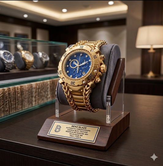 Montre homme BenZ cadran raffiné – prix promo Maroc